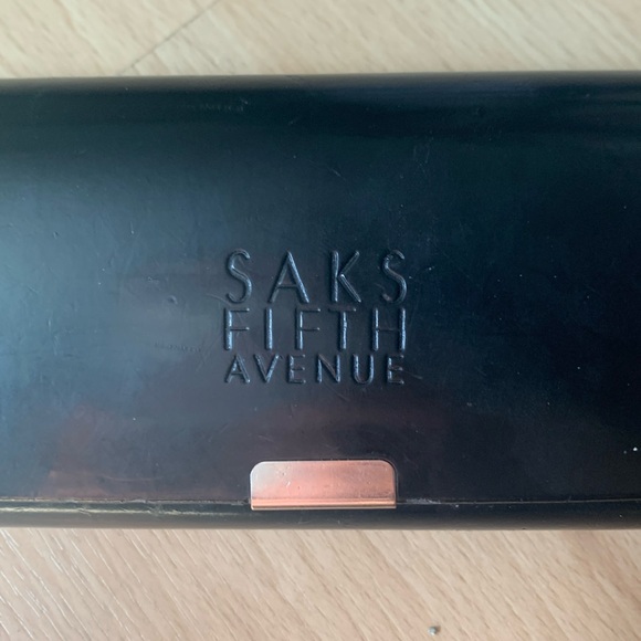 Saks fifth Ave glasses case. Black with velvet interior. - Picture 1 of 6